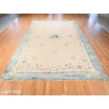 Load image into Gallery viewer, 10&#39;8&quot;x15&#39;8&quot; Peach Pink, Antique Chinese Peking, Even Wear, Clean, Pliable And Soft Pile, Some Discoloration And Faded Areas Throughout, 100% Wool, Hand Knotted, Xl, Oriental Rug FWR470994
