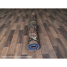 Load image into Gallery viewer, 5&#39;4&quot;x9&#39;8&quot; Chiffon White, Vintage Persian Bakhtiar with Small Animal Figurines, Zero Pile, Sheared Low, Even Wear, Sides and Ends Professionally Secured, 100% Wool, Hand Knotted, Good Condition, Wide Runner, Oriental Rug FWR4704