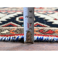 Load image into Gallery viewer, 5&#39;4&quot;x9&#39;8&quot; Chiffon White, Vintage Persian Bakhtiar with Small Animal Figurines, Zero Pile, Sheared Low, Even Wear, Sides and Ends Professionally Secured, 100% Wool, Hand Knotted, Good Condition, Wide Runner, Oriental Rug FWR4704