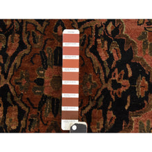 Load image into Gallery viewer, 3&#39;5&quot;x4&#39;9&quot; Blush Red, Antique Persian Sarouk, Even Wear, Clean, Pliable And Soft Pile, 100% Wool, Hand Knotted, Oriental Rug FWR471018