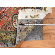 Load image into Gallery viewer, 13&#39;x20&#39;3&quot; Chiffon White, New Persian Tabriz, Silk Foundation, Wool And Silk Pile, 400 Kpsi, Mansion Size Masterpiece, Hand Knotted, Xl, Oriental Rug FWR471048