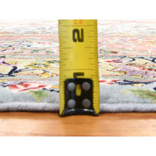 Load image into Gallery viewer, 13&#39;x20&#39;3&quot; Chiffon White, New Persian Tabriz, Silk Foundation, Wool And Silk Pile, 400 Kpsi, Mansion Size Masterpiece, Hand Knotted, Xl, Oriental Rug FWR471048