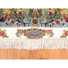 Load image into Gallery viewer, 13&#39;x20&#39;3&quot; Chiffon White, New Persian Tabriz, Silk Foundation, Wool And Silk Pile, 400 Kpsi, Mansion Size Masterpiece, Hand Knotted, Xl, Oriental Rug FWR471048