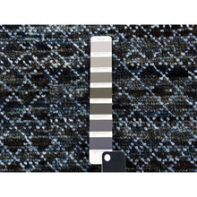 Load image into Gallery viewer, 12&#39;2&quot;x18&#39; Charcoal Black Modern Chiaroscuro Collection, Hand Knotted, Thick And Plush, Pure Wool Oversized Oriental Rug FWR474006