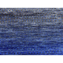 Load image into Gallery viewer, 10&#39;5&quot;x14&#39;6&quot; Denim Blue, Pure Wool Modern Chiaroscuro Collection, Thick And Plush, Hand Knotted Oriental Rug FWR474018