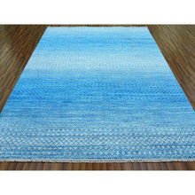Load image into Gallery viewer, 8&#39;x9&#39;10&quot; Light Blue, Modern Chiaroscuro Collection, Hand Knotted Pure Thick And Plush, Wool Oriental Rug FWR474114