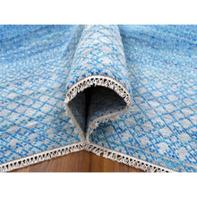 Load image into Gallery viewer, 8&#39;x9&#39;10&quot; Light Blue, Modern Chiaroscuro Collection, Hand Knotted Pure Thick And Plush, Wool Oriental Rug FWR474114