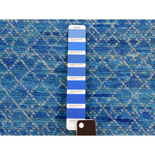 Load image into Gallery viewer, 8&#39;x9&#39;10&quot; Light Blue, Modern Chiaroscuro Collection, Hand Knotted Pure Thick And Plush, Wool Oriental Rug FWR474114