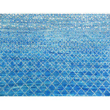 Load image into Gallery viewer, 8&#39;x9&#39;10&quot; Light Blue, Modern Chiaroscuro Collection, Hand Knotted Pure Thick And Plush, Wool Oriental Rug FWR474114