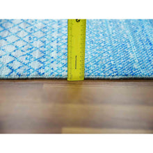 Load image into Gallery viewer, 8&#39;x9&#39;10&quot; Light Blue, Modern Chiaroscuro Collection, Hand Knotted Pure Thick And Plush, Wool Oriental Rug FWR474114