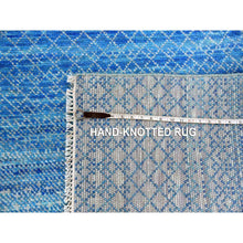 Load image into Gallery viewer, 8&#39;x9&#39;10&quot; Light Blue, Modern Chiaroscuro Collection, Hand Knotted Pure Thick And Plush, Wool Oriental Rug FWR474114