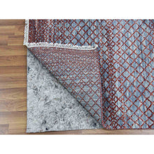 Load image into Gallery viewer, 9&#39;9&quot;x14&#39; Brownish Red, Hand Knotted Modern Chiaroscuro Collection, Pure Wool Thick And Plush, Oriental Rug FWR474162