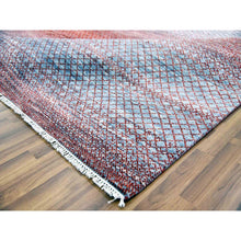 Load image into Gallery viewer, 9&#39;9&quot;x14&#39; Brownish Red, Hand Knotted Modern Chiaroscuro Collection, Pure Wool Thick And Plush, Oriental Rug FWR474162