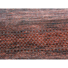 Load image into Gallery viewer, 9&#39;9&quot;x14&#39; Brownish Red, Hand Knotted Modern Chiaroscuro Collection, Pure Wool Thick And Plush, Oriental Rug FWR474162