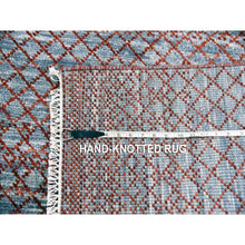 Load image into Gallery viewer, 9&#39;9&quot;x14&#39; Brownish Red, Hand Knotted Modern Chiaroscuro Collection, Pure Wool Thick And Plush, Oriental Rug FWR474162