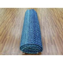 Load image into Gallery viewer, 10&#39;x14&#39;1&quot; Denim Blue, Modern Chiaroscuro Collection, Hand Knotted, Thick And Plush, Pure Wool Oriental Rug FWR474228