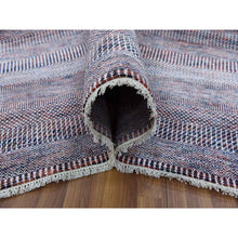 Load image into Gallery viewer, 10&#39;1&quot;x14&#39; Terracotta Red, Wool And Silk Hand Knotted, Modern Grass Design Gabbeh Densely Woven, Oriental Rug FWR474672