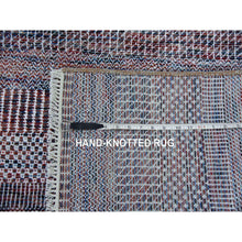 Load image into Gallery viewer, 10&#39;1&quot;x14&#39; Terracotta Red, Wool And Silk Hand Knotted, Modern Grass Design Gabbeh Densely Woven, Oriental Rug FWR474672