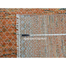 Load image into Gallery viewer, 9&#39;10&quot;x13&#39;10&quot; Orange, Hand Knotted Modern Chiaroscuro Collection, Thick And Plush Pure Wool, Oriental Rug FWR475008