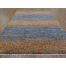 Load image into Gallery viewer, 10&#39;x14&#39;5&quot; Orange, Thick and Plush Pure Wool Hand Knotted, Modern Chiaroscuro Collection, Oriental Rug FWR475026