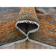 Load image into Gallery viewer, 10&#39;x14&#39;5&quot; Orange, Thick And Plush Pure Wool Hand Knotted, Modern Chiaroscuro Collection, Oriental Rug FWR475026