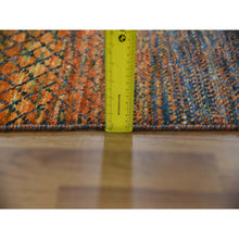 Load image into Gallery viewer, 10&#39;x14&#39;5&quot; Orange, Thick and Plush Pure Wool Hand Knotted, Modern Chiaroscuro Collection, Oriental Rug FWR475026