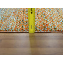 Load image into Gallery viewer, 10&#39;1&quot;x14&#39; Orange, Thick and Plush Pure Wool Hand Knotted, Modern Chiaroscuro Collection, Oriental Rug FWR475044