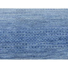 Load image into Gallery viewer, 10&#39;x14&#39;1&quot; Blue, Modern Chiaroscuro Collection, Thick And Plush Pure Wool Hand Knotted, Oriental Rug FWR475050