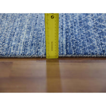 Load image into Gallery viewer, 10&#39;x14&#39;1&quot; Blue, Modern Chiaroscuro Collection, Thick And Plush Pure Wool Hand Knotted, Oriental Rug FWR475050