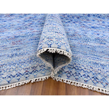 Load image into Gallery viewer, 10&#39;x14&#39;4&quot; Blue, Thick And Plush Pure Wool Hand Knotted, Modern Chiaroscuro Collection, Oriental Rug FWR475068