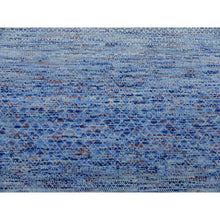 Load image into Gallery viewer, 10&#39;x14&#39;4&quot; Blue, Thick And Plush Pure Wool Hand Knotted, Modern Chiaroscuro Collection, Oriental Rug FWR475068