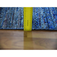 Load image into Gallery viewer, 10&#39;x14&#39; Denim Blue, Modern Chiaroscuro Collection, Thick And Plush Pure Wool Hand Knotted, Oriental Rug FWR475074