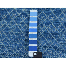 Load image into Gallery viewer, 10&#39;x14&#39;4&quot; Light Blue, Pure Wool Hand Knotted, Modern Chiaroscuro Collection Thick And Plush, Oriental Rug FWR475080