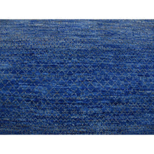 Load image into Gallery viewer, 10&#39;3&quot;x14&#39;4&quot; Denim Blue, Thick And Plush Pure Wool Hand Knotted, Modern Chiaroscuro Collection, Oriental Rug FWR475086
