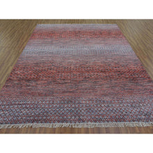 Load image into Gallery viewer, 8&#39;x9&#39;10&quot; Red Chiaroscuro Collection, Hand Knotted, Extra Soft Wool, Oriental Rug FWR475128