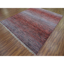 Load image into Gallery viewer, 8&#39;x9&#39;10&quot; Red Chiaroscuro Collection, Hand Knotted, Extra Soft Wool, Oriental Rug FWR475128