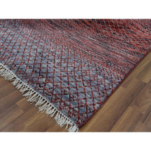 Load image into Gallery viewer, 8&#39;x9&#39;10&quot; Red Chiaroscuro Collection, Hand Knotted, Extra Soft Wool, Oriental Rug FWR475128