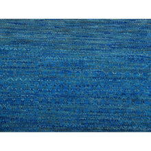 Load image into Gallery viewer, 8&#39;2&quot;x10&#39; Blue, Pure Wool Hand Knotted, Modern Chiaroscuro Collection Thick And Plush, Oriental Rug FWR475146