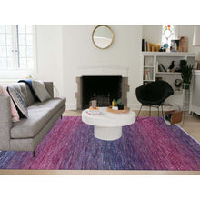 Load image into Gallery viewer, 8&#39;1&quot;x10&#39;2&quot; Rose Pink, Thick And Plush Pure Wool Hand Knotted, Modern Chiaroscuro Collection, Oriental Rug FWR475188
