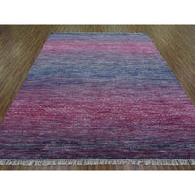 Load image into Gallery viewer, 8&#39;1&quot;x10&#39;2&quot; Rose Pink, Thick And Plush Pure Wool Hand Knotted, Modern Chiaroscuro Collection, Oriental Rug FWR475188