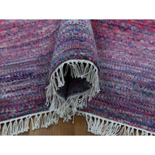 Load image into Gallery viewer, 8&#39;1&quot;x10&#39;2&quot; Rose Pink, Thick And Plush Pure Wool Hand Knotted, Modern Chiaroscuro Collection, Oriental Rug FWR475188