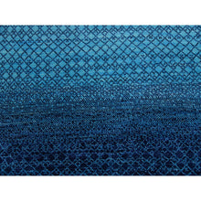 Load image into Gallery viewer, 9&#39;1&quot;x11&#39;8&quot; Blue, Hand Knotted Modern Chiaroscuro Collection, Thick And Plush Pure Wool, Oriental Rug FWR475362