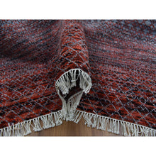 Load image into Gallery viewer, 9&#39;1&quot;x12&#39;1&quot; Brownish Red, Hand Knotted Modern Chiaroscuro Collection, Thick And Plush Pure Wool, Oriental Rug FWR475428