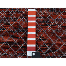 Load image into Gallery viewer, 9&#39;1&quot;x12&#39;1&quot; Brownish Red, Hand Knotted Modern Chiaroscuro Collection, Thick And Plush Pure Wool, Oriental Rug FWR475428