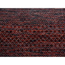 Load image into Gallery viewer, 9&#39;1&quot;x12&#39;1&quot; Brownish Red, Hand Knotted Modern Chiaroscuro Collection, Thick And Plush Pure Wool, Oriental Rug FWR475428