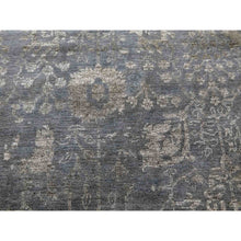 Load image into Gallery viewer, 8&#39;10&quot;x11&#39;8&quot; Davy&#39;s Gray, Hand Knotted Broken Erased Persian Tabriz Design, Wool And Silk, Oriental Rug FWR475662