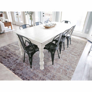 8'10"x11'9" Silver Gray, Wool And Silk Hand Knotted, Broken Erased Persian Tabriz Design, Oriental Rug FWR475668