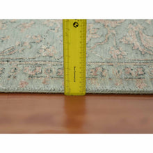 Load image into Gallery viewer, 9&#39;x12&#39; Ash Gray With Touches Of Copper, Broken Erased Persian Serapi Design, Wool And Silk Hand Knotted, Oriental Rug FWR475710