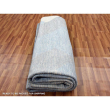 Load image into Gallery viewer, 9&#39;x12&#39;1&quot; Little Boy Blue, Geometric Art Deco Collection Soft Pile, Organic Wool Hand Knotted, Oriental Rug FWR475752