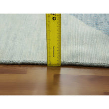 Load image into Gallery viewer, 9&#39;x12&#39;1&quot; Little Boy Blue, Geometric Art Deco Collection Soft Pile, Organic Wool Hand Knotted, Oriental Rug FWR475752